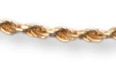 Argento Vivo Sterling Silver 18k Gold Plate Sterling Silver Diamond Cut Anklet