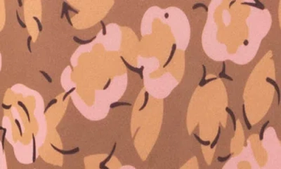 Sau Lee Gabi Floral Print Dress In Brown