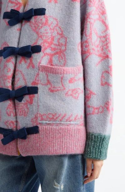 Yanyan Fuzzy Laza Alpaca & Wool Blend Cardigan