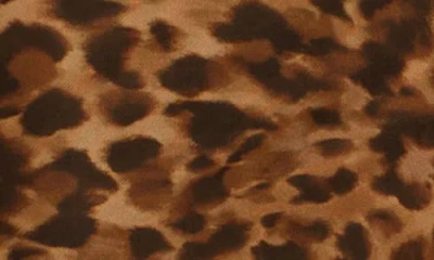 Guess Kendall Leopard Print Long Sleeve Minidress