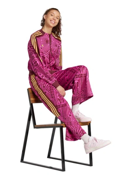 Adidas Originals Adidas X Farm Rio Oasis Night Track Jacket In Pink
