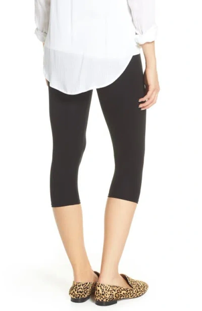 Nordstrom Go To High Waist Capri Leggings In Black