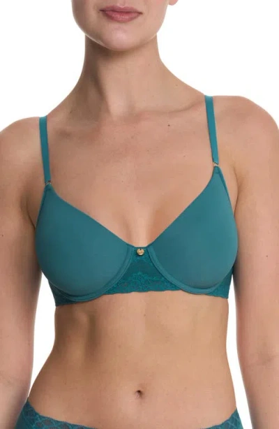 Natori Bliss Perfection Comfort Underwire T-shirt Bra In Blue
