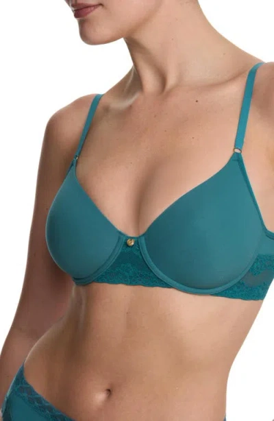 Natori Bliss Perfection Comfort Underwire T-shirt Bra In Blue