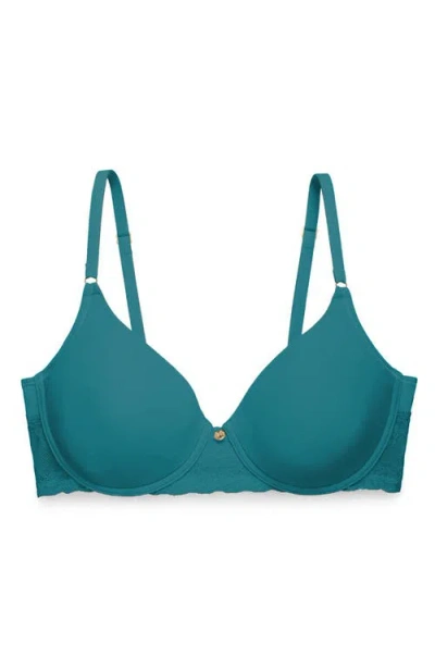 Natori Bliss Perfection Comfort Underwire T-shirt Bra In Blue