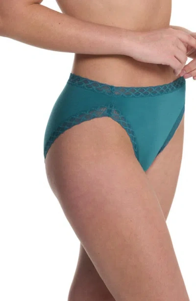 Natori Bliss Cotton French Cut Brief In Green