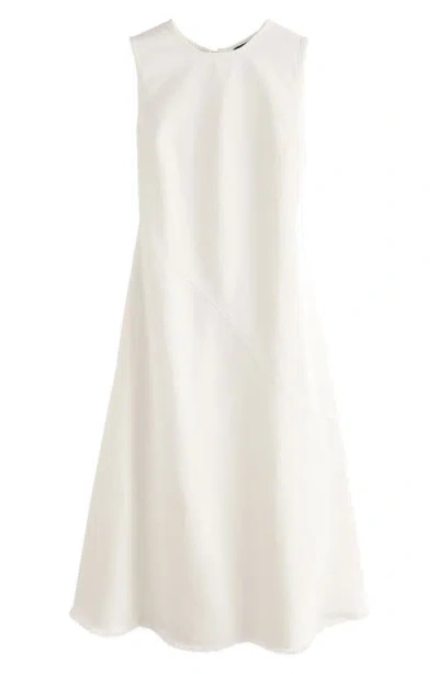 Next Asymmetricc Seam Cotton Blend Denim Maxi Dress