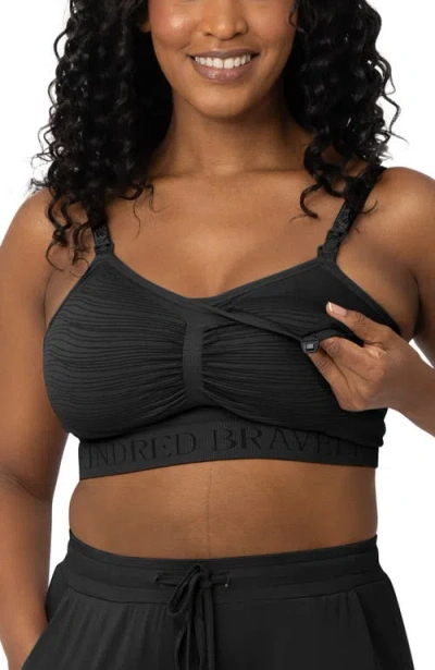 Kindred Bravely Sublime Hands-free Pumping & Nursing Bra In Black