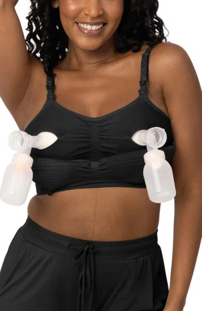Kindred Bravely Sublime Hands-free Pumping & Nursing Bra In Black