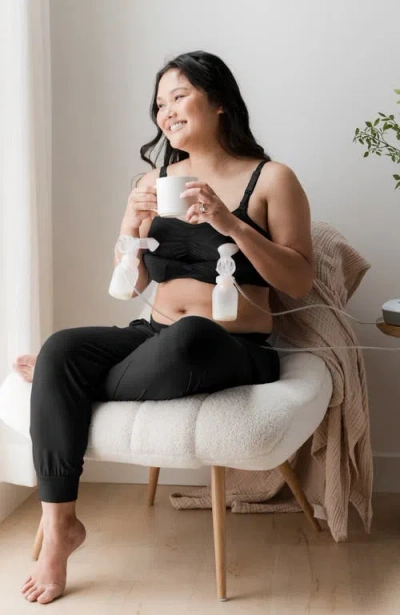Kindred Bravely Sublime Hands-free Pumping & Nursing Bra In Black