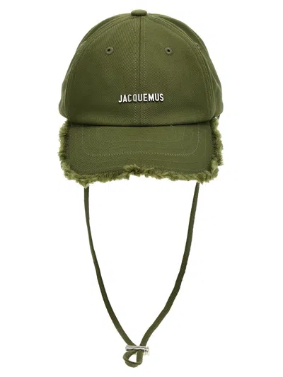 Jacquemus La Casquette Artichaut Hats Green In Green