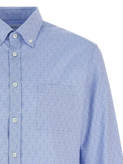 Ferragamo Gangini Shirt In Blue