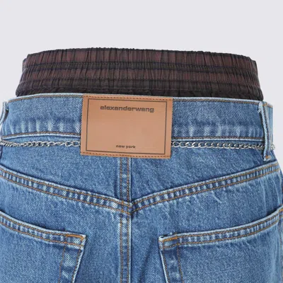 Alexander Wang Pre-styled Ballon-leg Jeans In Blue