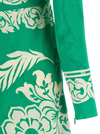 Etro Women Floral Midi Dress In Green
