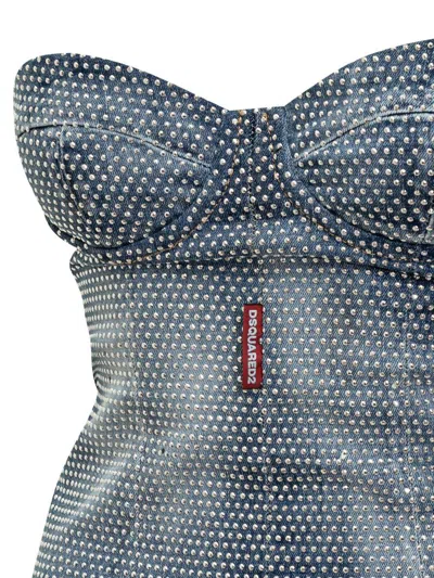 Dsquared2 Short Dress In Blue
