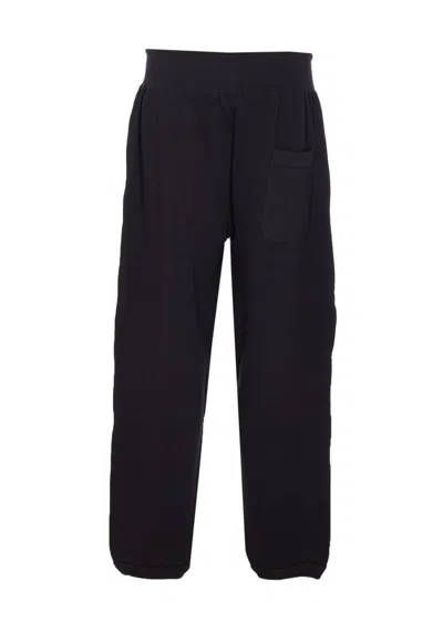 Y-3 Logo Trackpants Cuffed Bottoms In Black