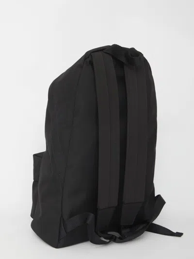 Balenciaga Adjustable Straps Backpack Front Pocket In Black