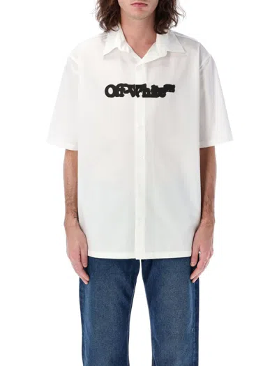 Off-white Pop Bowling Graphic Print Short Sleeves In White