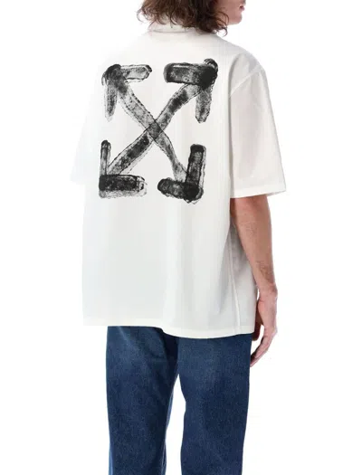 Off-white Pop Bowling Graphic Print Short Sleeves In White