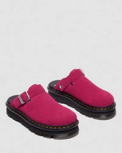 Dr. Martens' Zebzag Suede Casual Slingback Platform Mules