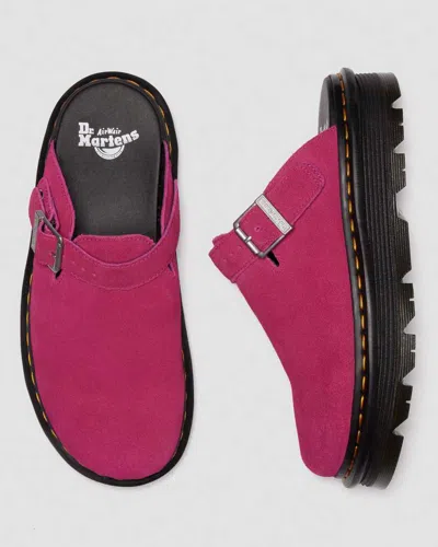 Dr. Martens' Zebzag Suede Casual Slingback Platform Mules