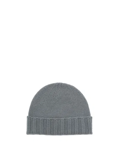 Drumohr Grey Textured Beanie Hat