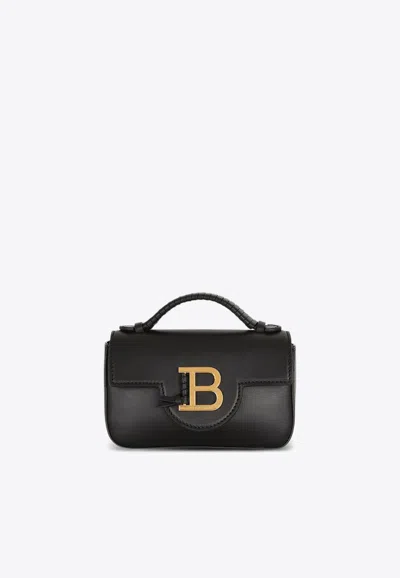 Balmain Mini B-buzz Calf Leather Crossbody Bag