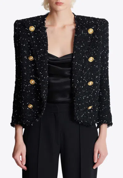 Balmain Polka-dot Tweed Jacket