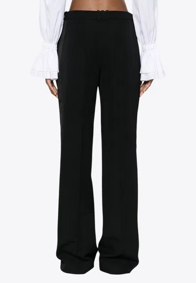 Balmain Tailored Grain De Poudre Wool Pants