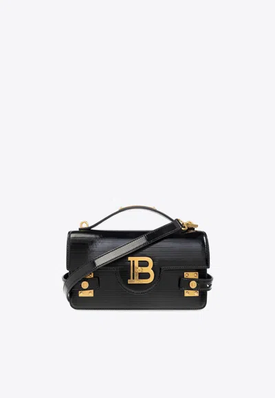 Balmain B-buzz 24 Leather Top Handle Bag