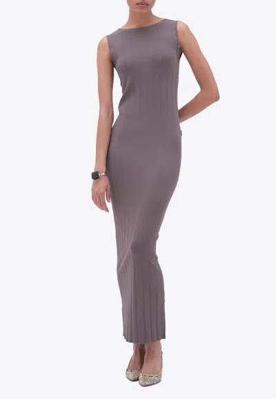 Remain Birger Christensen Sleeveless Ribbed Maxi Dress