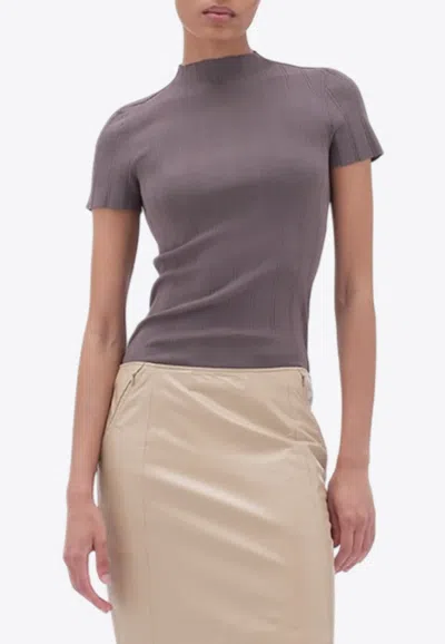 Remain Birger Christensen Ribbed Short-sleeved T-shirt