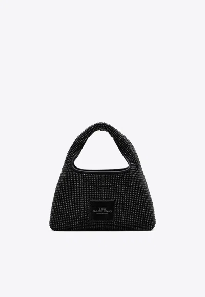 Marc Jacobs Mini Sack Rhinestone Embellished Shoulder Bag