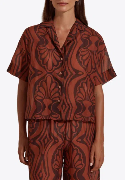 Dahlia Bianca Kasy Printed Boxy Shirt