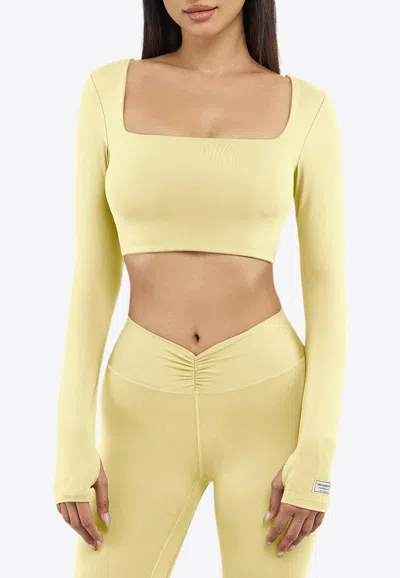 The Giving Movement Square-neck Cropped Top