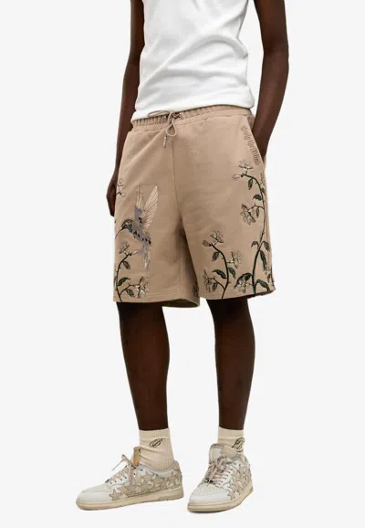 Only The Blind Colibri Hummingbird Shorts In Brown