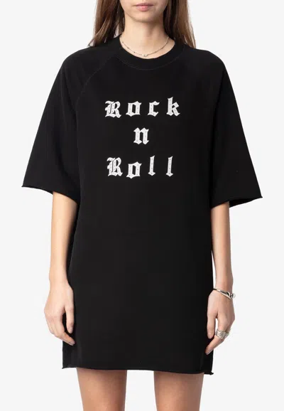 Zadig & Voltaire Grace Rock N Roll Mini T-shirt Dress
