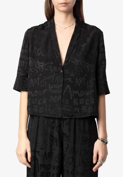 Zadig & Voltaire Telmos Jacquard Silk Shirt