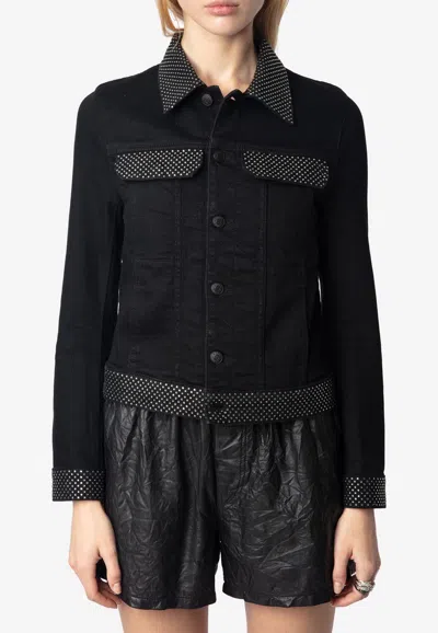 Zadig & Voltaire Kioky Embellished Denim Jacket