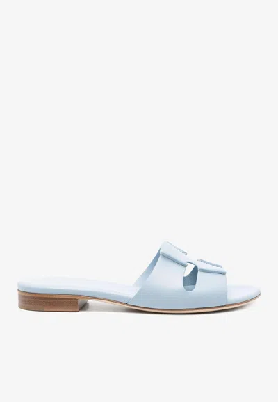 Rodo Cut-out Calf Leather Flat Sandals
