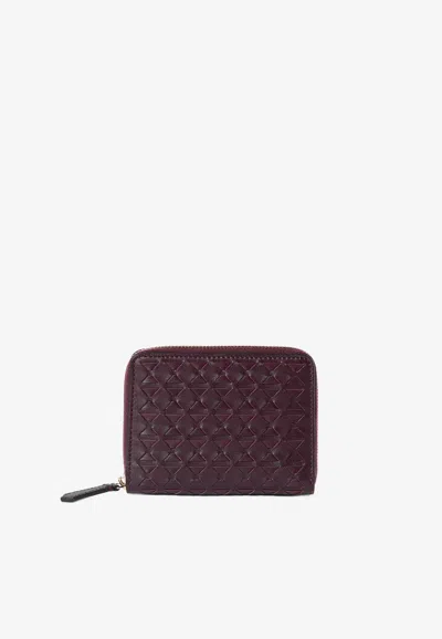 Serapian Mini Mosaico Leather Zip-around Wallet