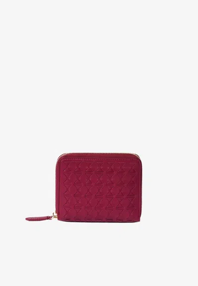 Serapian Mini Mosaico Leather Zip-around Wallet