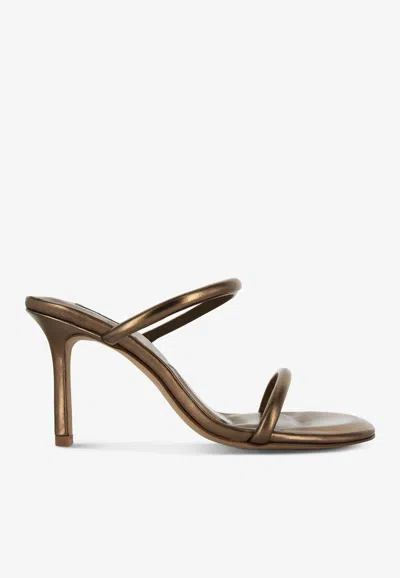 Senso Upton Iii 85 Metallic Leather Sandals In Metallic