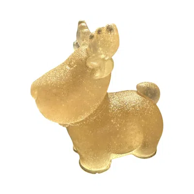 By Shax Sparkly Reindeer Figurine - Gold