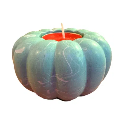 By Shax Pumpkin Tealight Holder - Soft Green