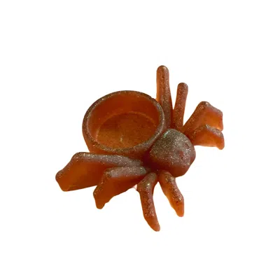 By Shax Black Spider Tealight Holder - Maroon