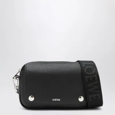 Loewe Small Pebble Leather Messenger Bag In Black