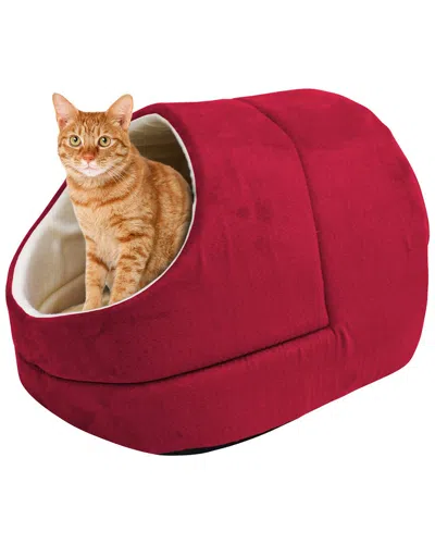 Jespet Cave Covered Cat & Dog Bed