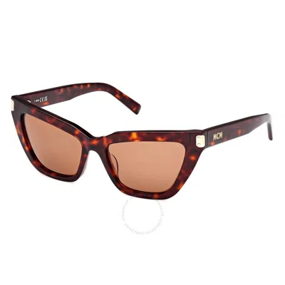 Mcm Brown Cat Eye Ladies Sunglasses Mw0010 52e 54