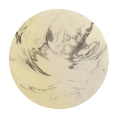 By Shax White Marbled Coaster
